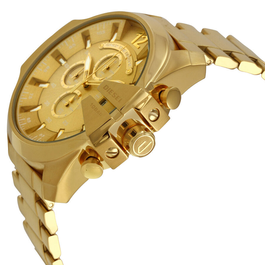 Diesel Mega Chief Chronograph All Gold Men's Watch DZ4360 Secondary image