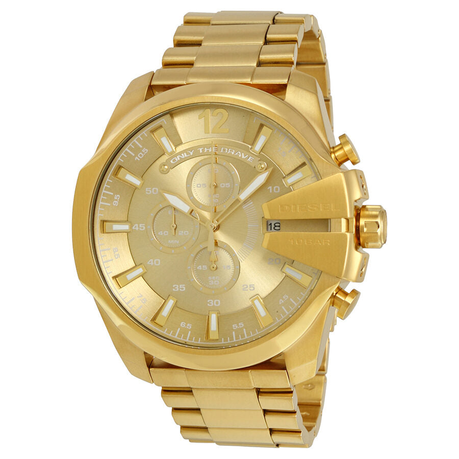 Diesel Mega Chief Chronograph All Gold Men's Watch DZ4360 Main image