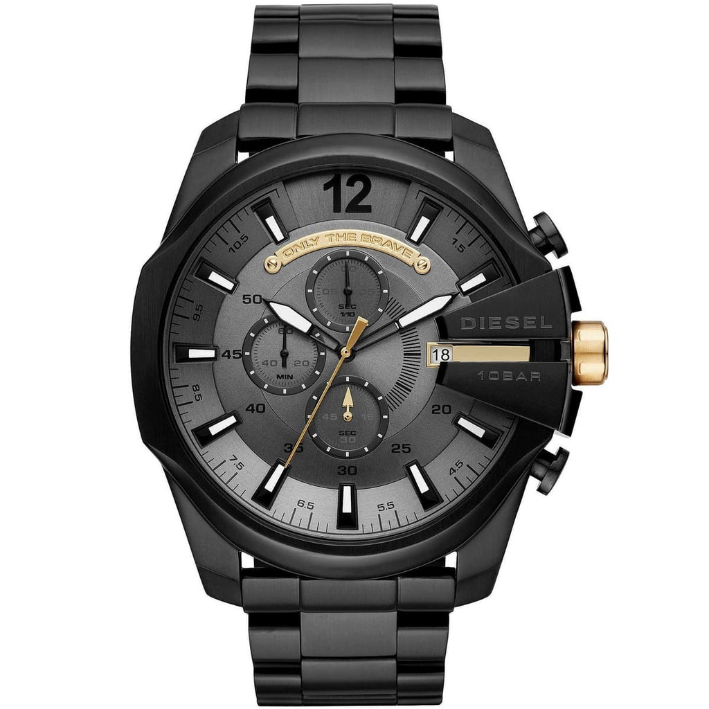 Diesel Mega Chief Men’s Chronograph Black IP Watch DZ4479