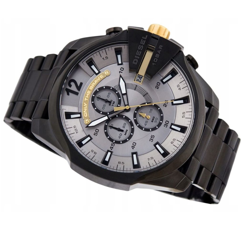 Diesel Mega Chief Men’s Chronograph Black IP Watch DZ4479
