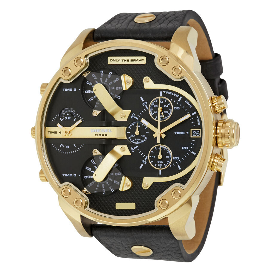Diesel Mr. Daddy 2.0 Black Dial Men's Chronograph Watch DZ7371 Hoofdafbeelding