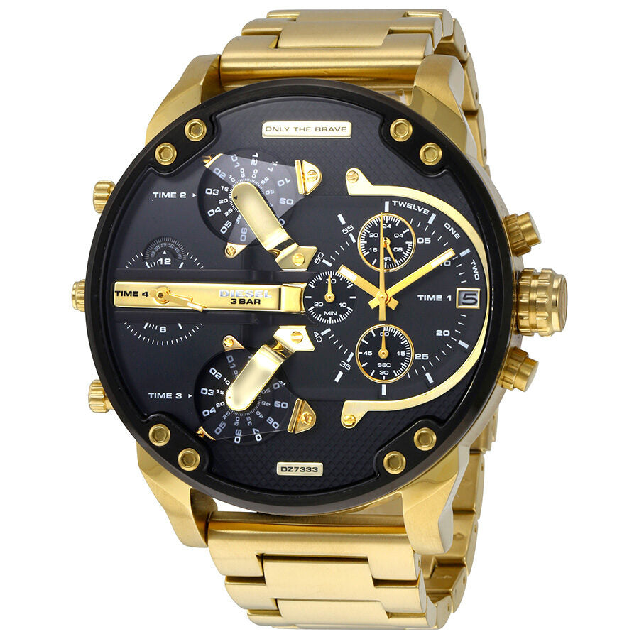 Diesel Mr. Daddy 2.0 Black Dial Quartz Men's Watch DZ7333 (Defect)