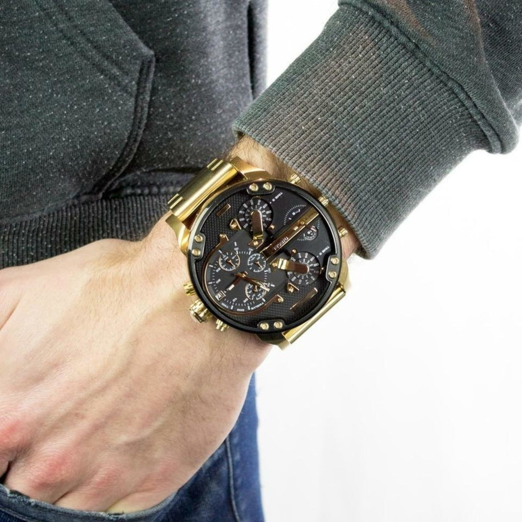 Diesel Mr. Daddy 2.0 Black Dial Quartz Men's Watch DZ7333 (Defect)