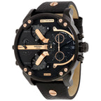 Diesel Mr. Daddy 2.0 Chronograph Black Rose Gold Dial Men's Watch DZ7350