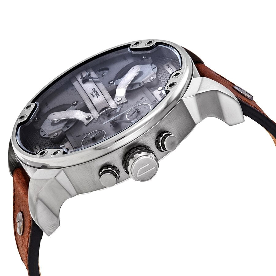 Diesel Mr. Daddy 2.0 Chronograph Brown Strap Grey Dial Men's Watch DZ7413 Secondary image