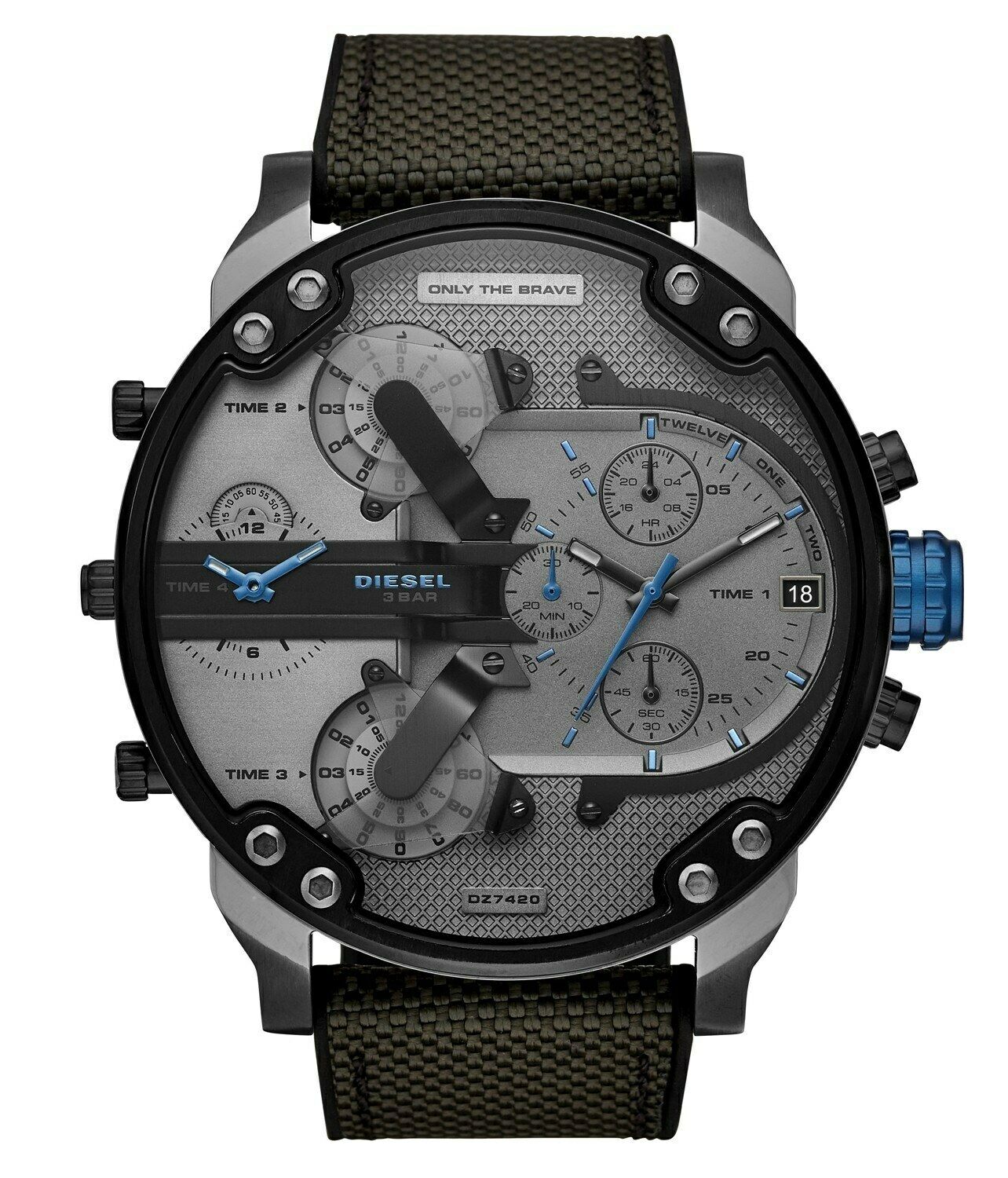 Diesel Mr. Daddy 2.0 Chronograph Fabric Strap Men's Watch DZ7420 Secondary image