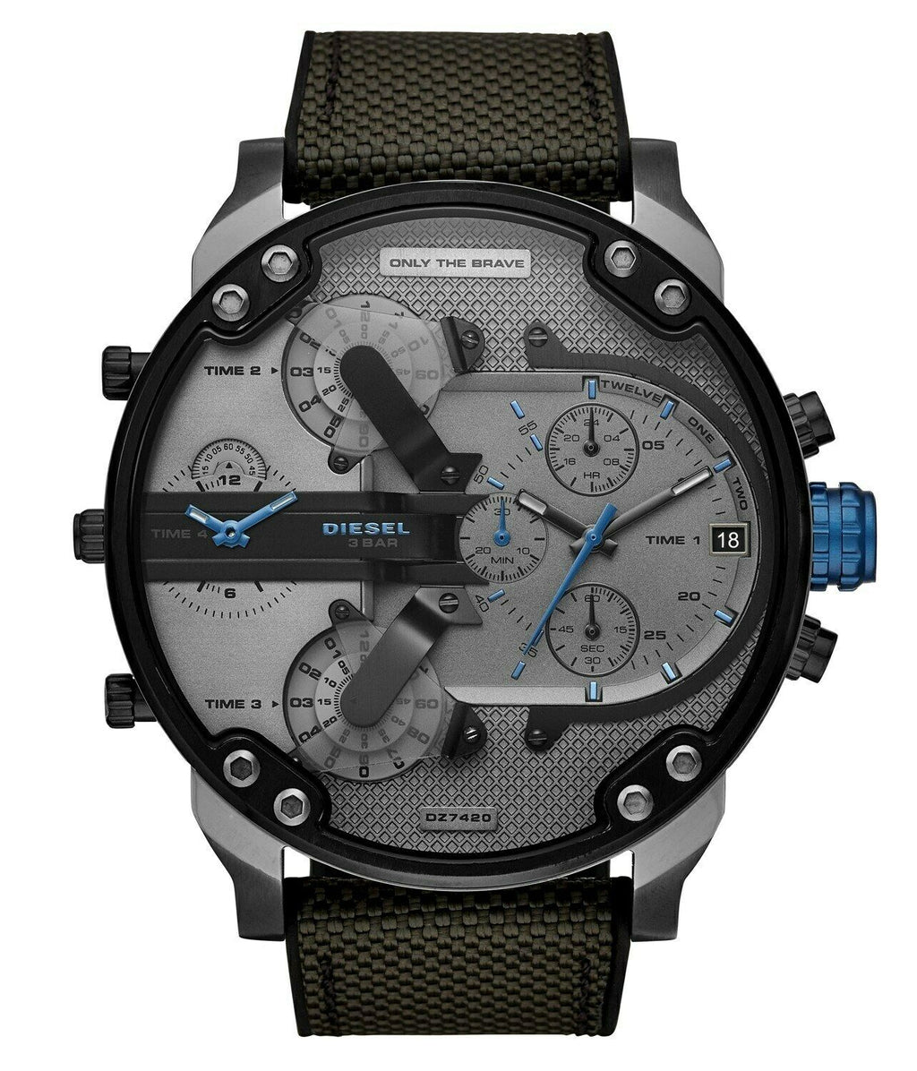 Diesel Mr. Daddy 2.0 Chronograph Fabric Strap Men's Watch DZ7420