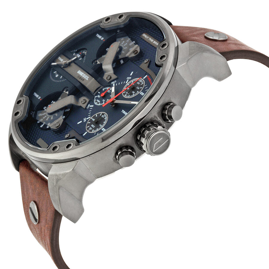 Diesel Mr Daddy Dual Time Chronograph Navy Blue Dial Men's Watch DZ7314 Secondary image