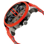Diesel Mr. Daddy 2.0 Gunmetal Dial All Red Chronograph Men's Watch DZ7370