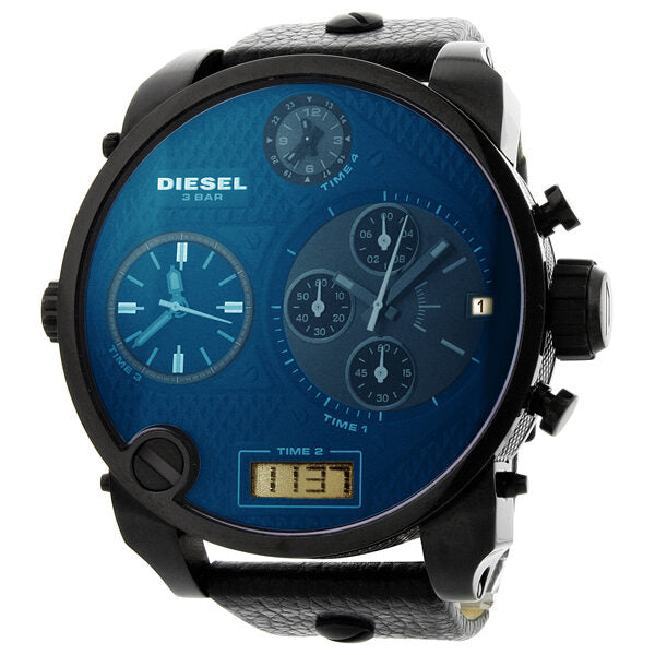 Diesel SBA Chronograph Blue/Black Dial Analog Digital Iridescent Men's Watch DZ7127 Main image