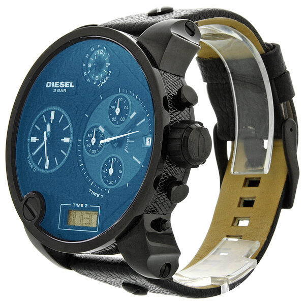 Diesel SBA Chronograph Blue/Black Dial Analog Digital Iridescent Men's Watch DZ7127 Secondary image