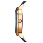 Swarovski Octea Lux Blue Dial Blue Leather Strap Women's Watch 5414413