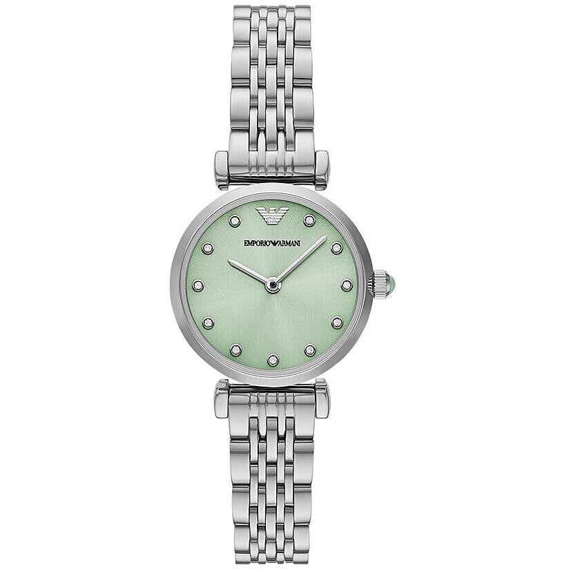 Emporio Armani Analoog Dameshorloge met Groene Wijzerplaat AR11667 Hoofdafbeelding