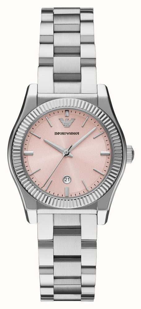 Emporio Armani Analoog Dameshorloge met Roze Wijzerplaat AR11658 Hoofdafbeelding