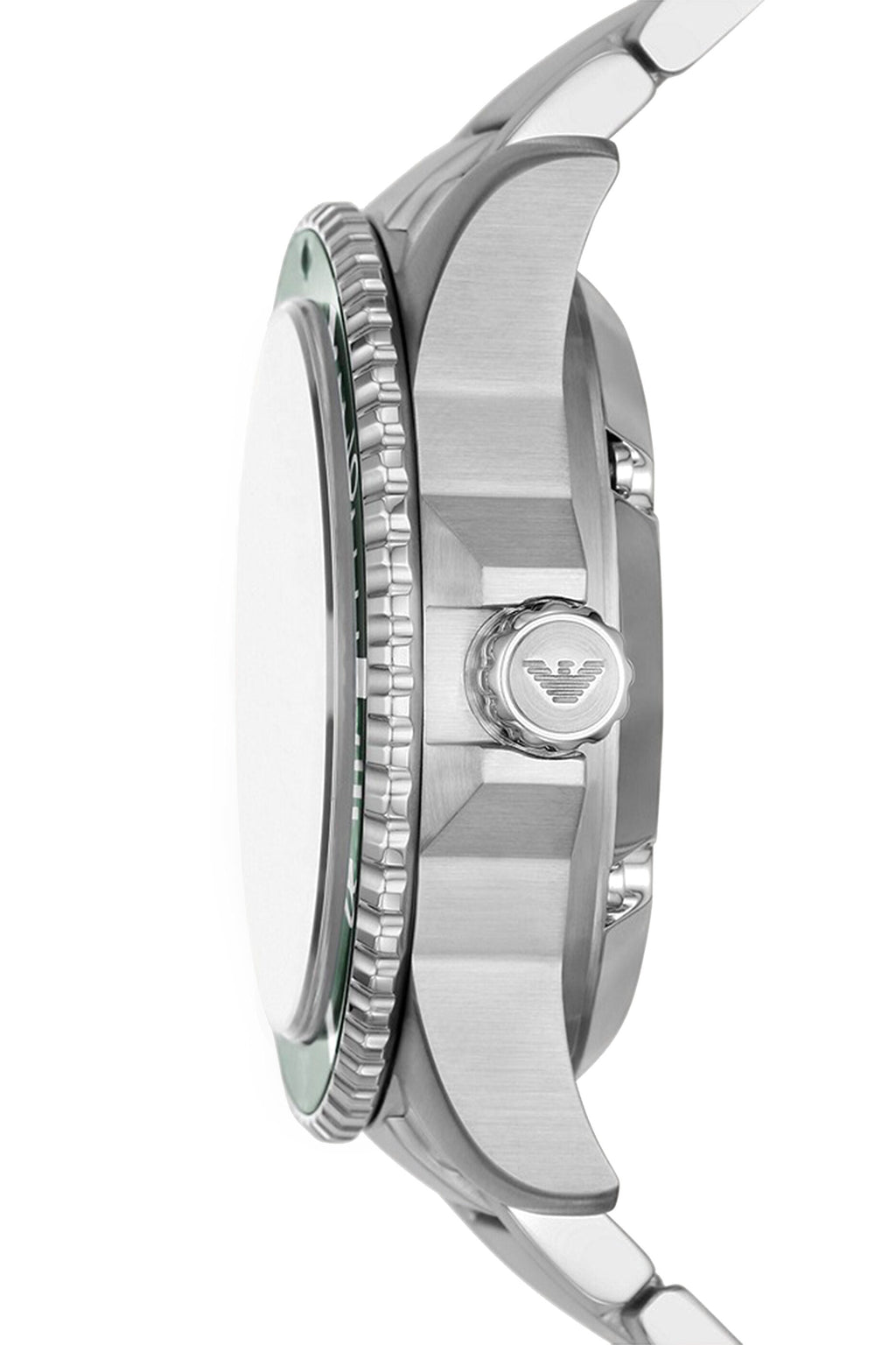 Emporio Armani Diver Automatic Skeleton Dial Silver Men's Watch - AR60061