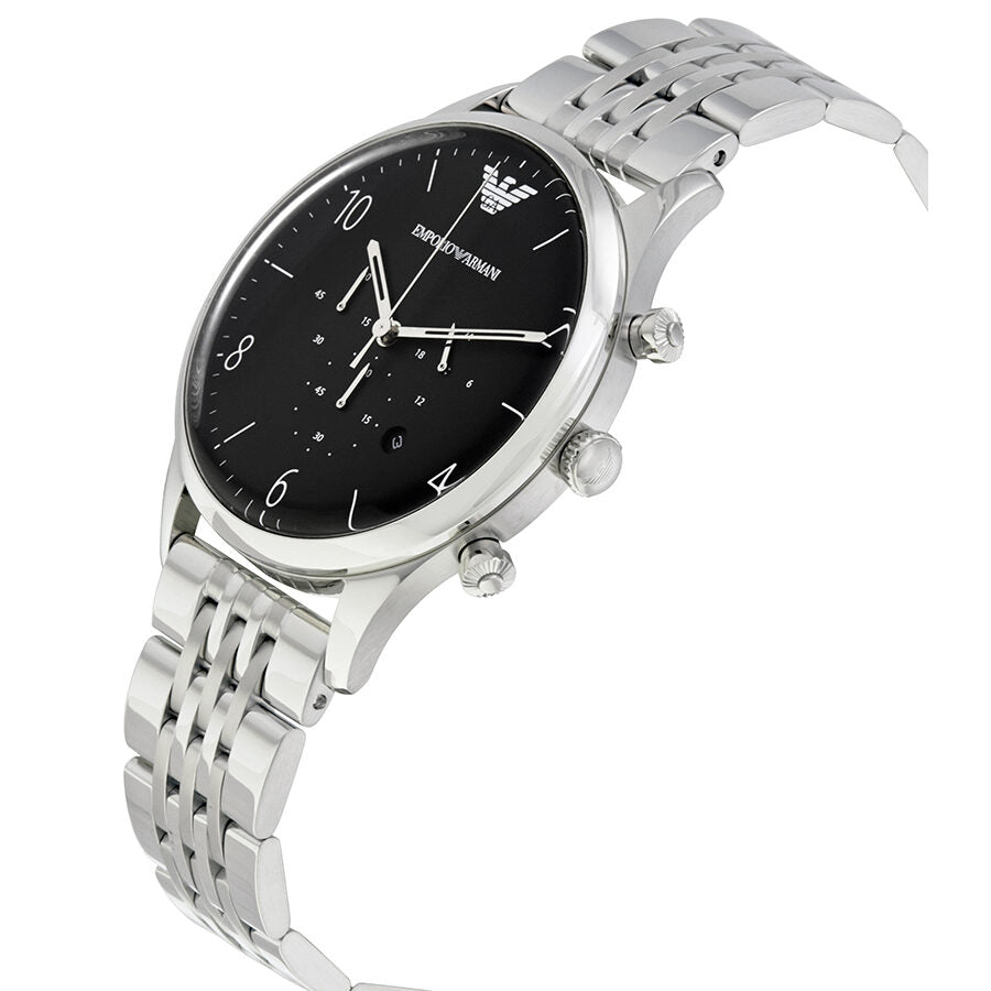 Emporio Armani Beta Chronograaf Herenhorloge met Zwarte Wijzerplaat AR1863 Secundaire afbeelding