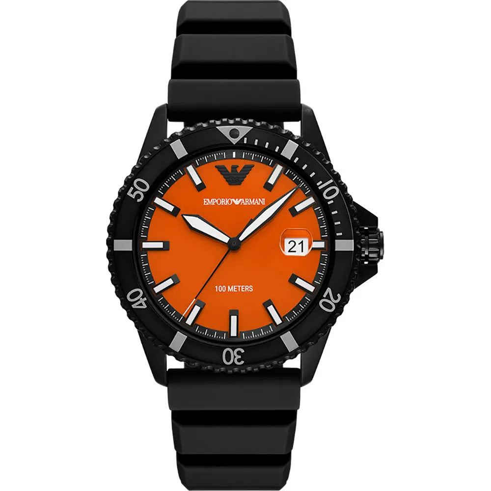 Emporio Armani World Explorer Black Men's Watch - AR11684 Hoofdafbeelding