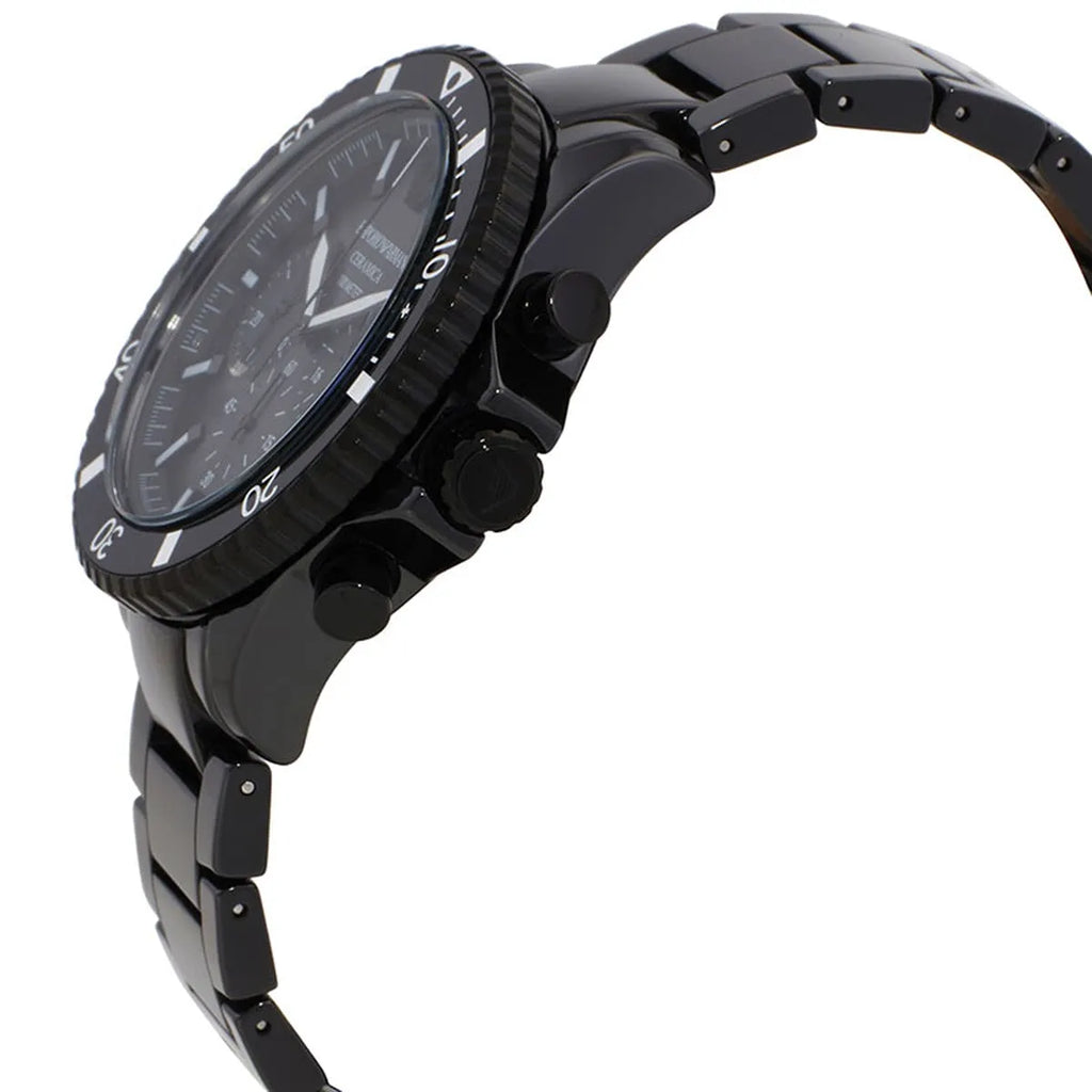 Emporio Armani World Explorer Chronograph All Black Men's Watch - AR70010