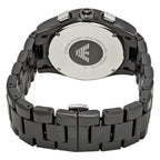 Emporio Armani Chronograph Black Dial Black Ceramic Men's Watch AR1400