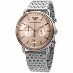 Emporio Armani Aviator Chronograph Beige Dial Men's Watch - AR11239