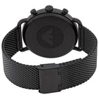 Emporio Armani Chronograph Blue Dial Black Mesh Men's Watch - AR11201