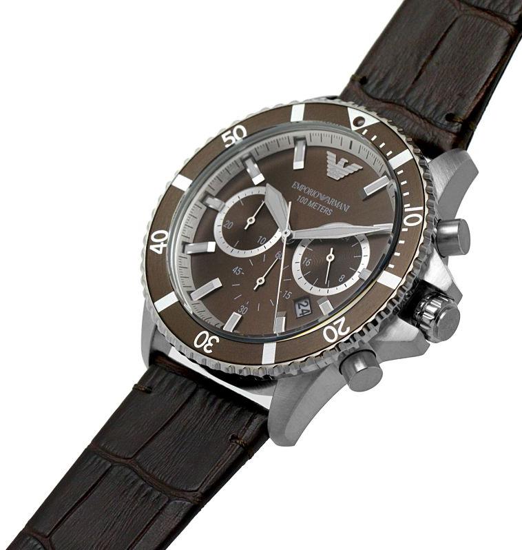 Emporio Armani Chronograph Quartz Brown Dial Men's Watch AR11486 Secondary image