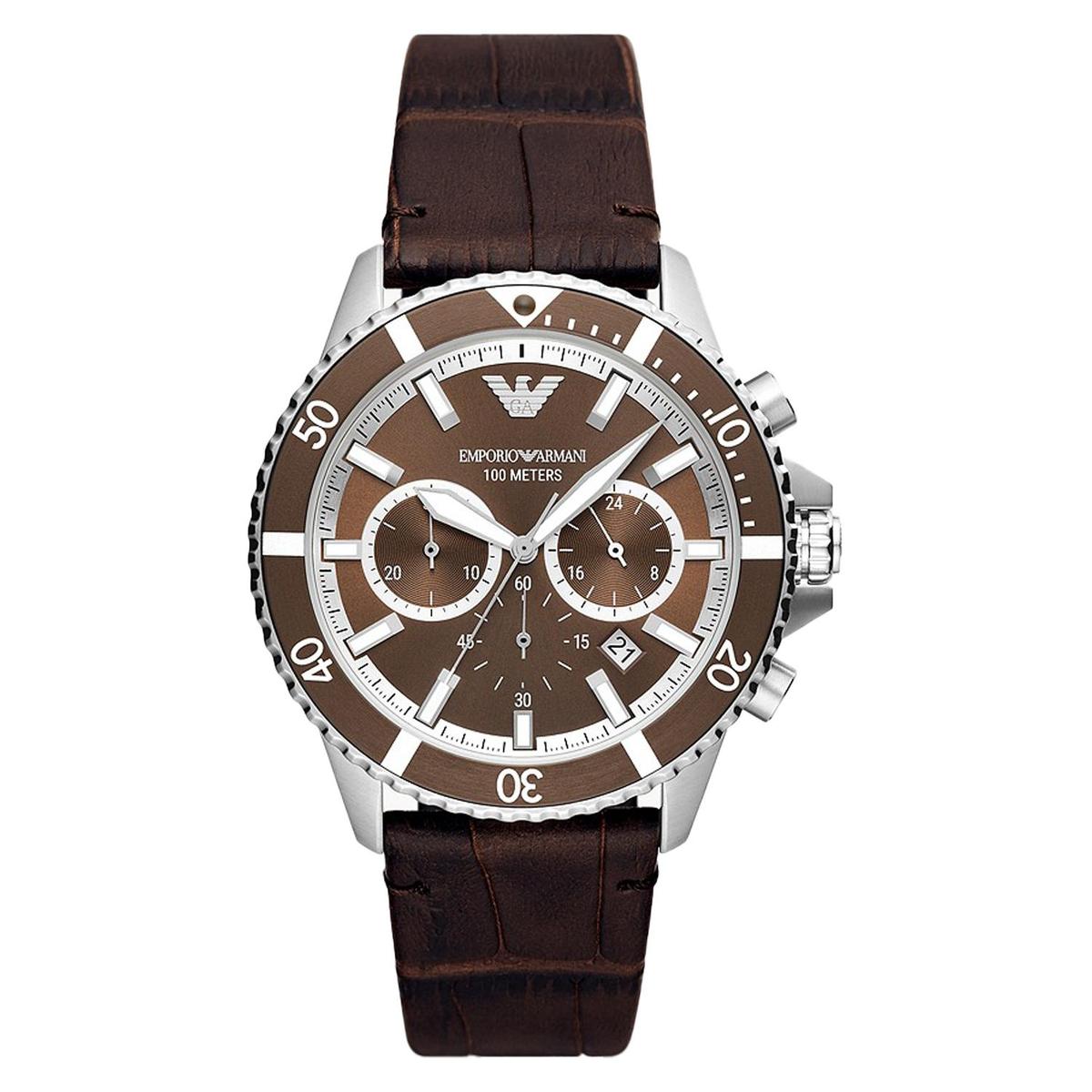 Emporio Armani Chronograph Quartz Brown Dial Men's Watch AR11486 Main image