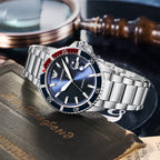 Emporio Armani Classic Blue Dial Pepsi Bezel Men's Watch - AR11339