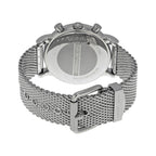 Emporio Armani Classic Chronograph Black Dial Silver Mesh Men's Watch - AR1808