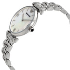 Emporio Armani Classic White MOP Dial Silver Men's Watch - AR1682