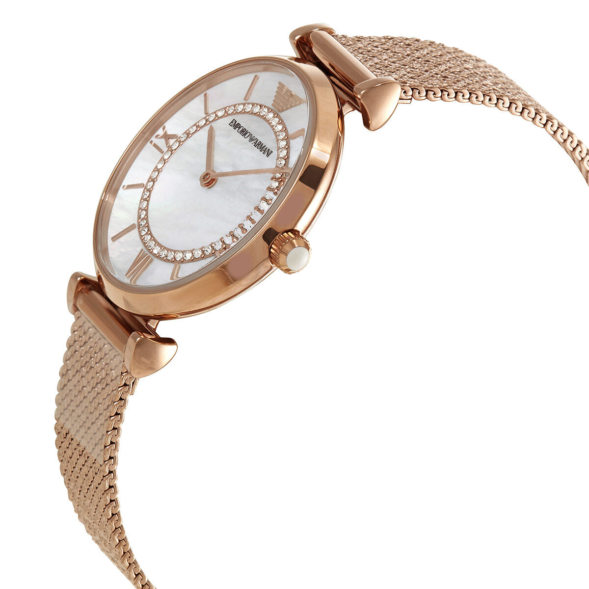 Emporio Armani Gianni T-Bar dameshorloge met parelmoeren wijzerplaat AR11320 Secundaire afbeelding