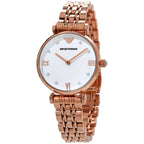 Emporio Armani Gianni T-Bar Quartz Rose Gold Women's Watch - AR11267