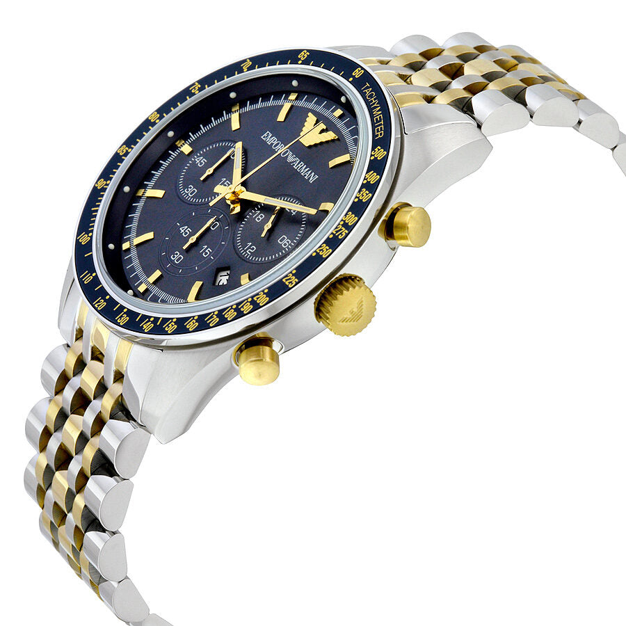 Emporio Armani Navy Chronograph Blue Dial Men's Watch - AR6088 Secundaire afbeelding