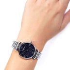 Emporio Armani Gianni T-Bar Quartz Blue Dial Women's Watch - AR11091