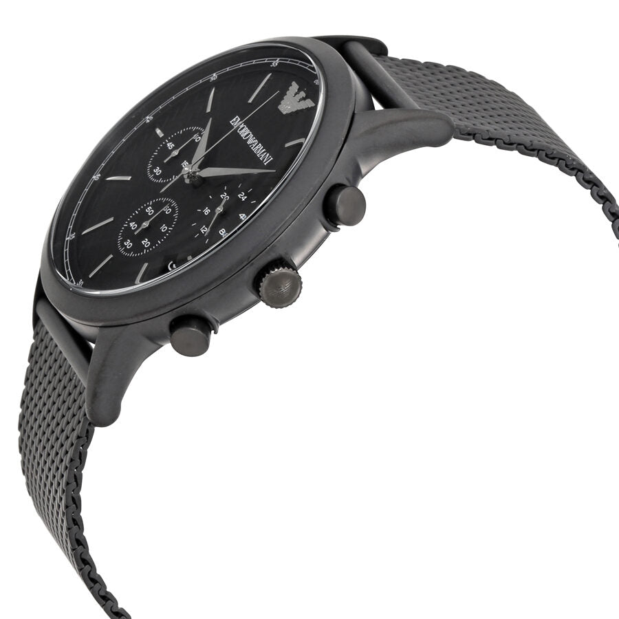 Emporio Armani Renato Chronograaf Herenhorloge met Zwarte Wijzerplaat AR2498 Secundaire afbeelding