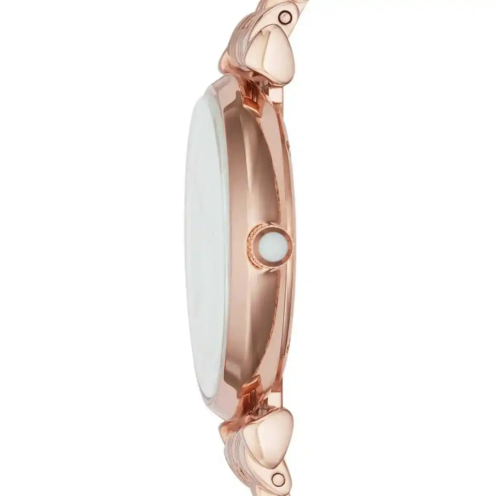 Emporio Armani Gianni T-Bar Rose Gold Women's Watch - AR11110