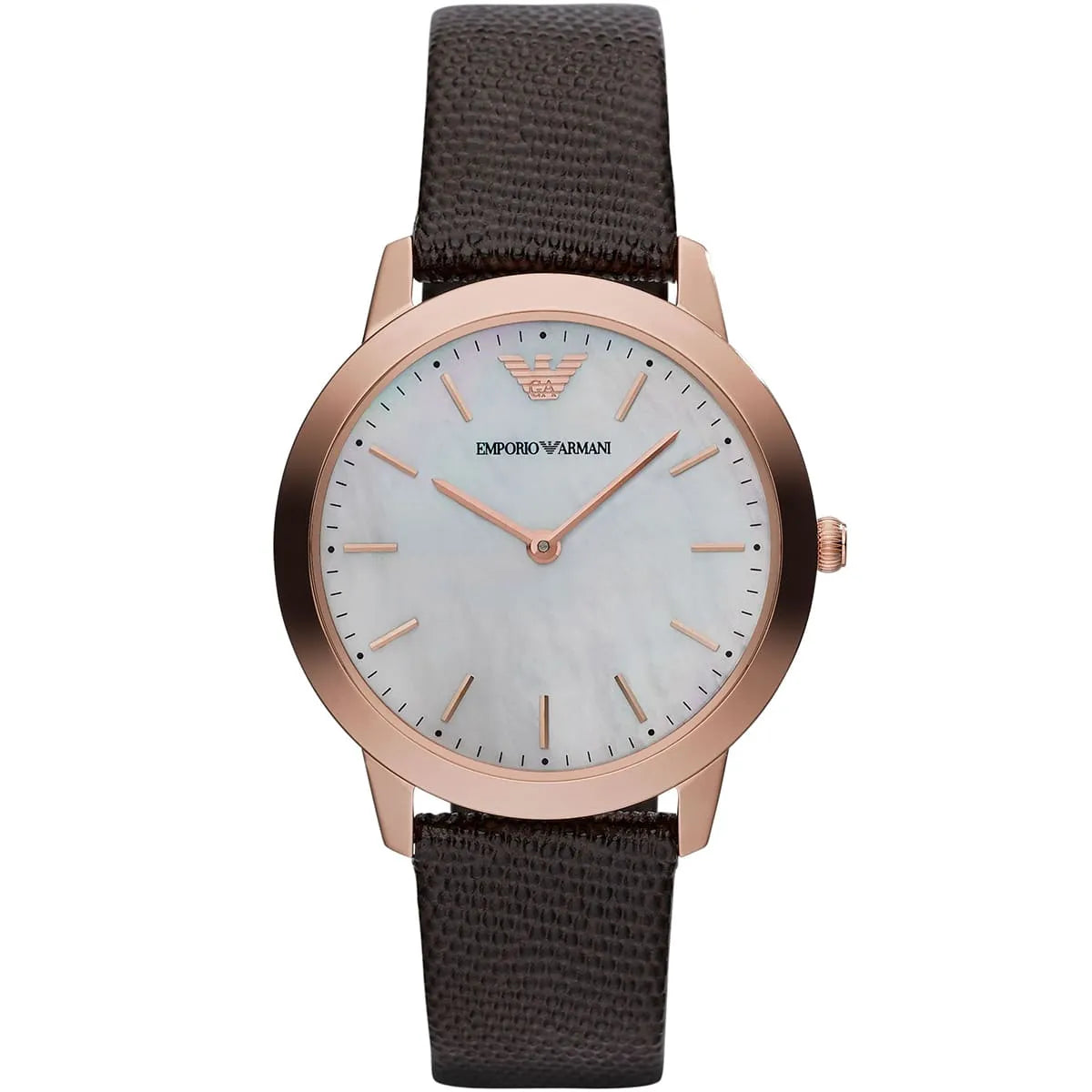 Emporio Armani Dino Slim Rose Gold Women's Watch - AR1748 Hoofdafbeelding
