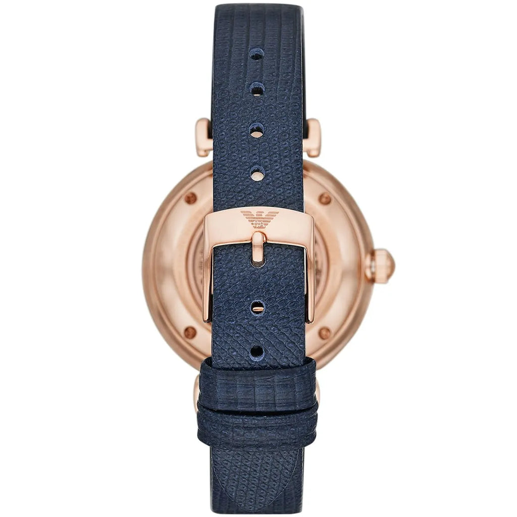 Emporio Armani Gianni T-Bar Meccanico Rose Gold Women's Watch - AR60020