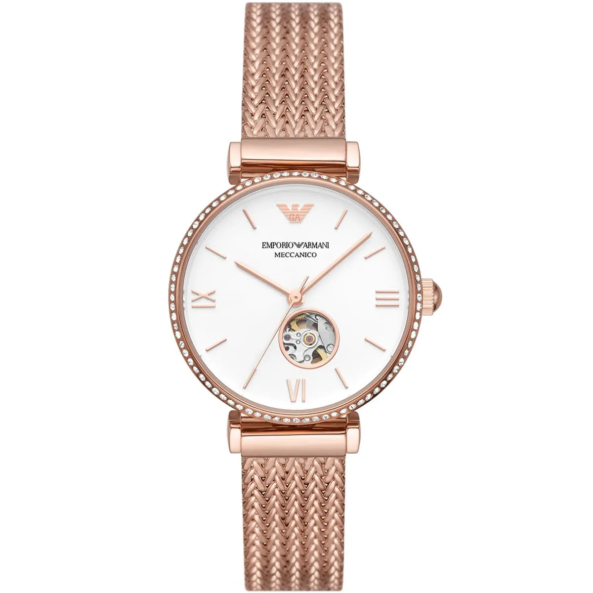 Emporio Armani Rose Gold Ladies Watch - AR60063 Hoofdafbeelding