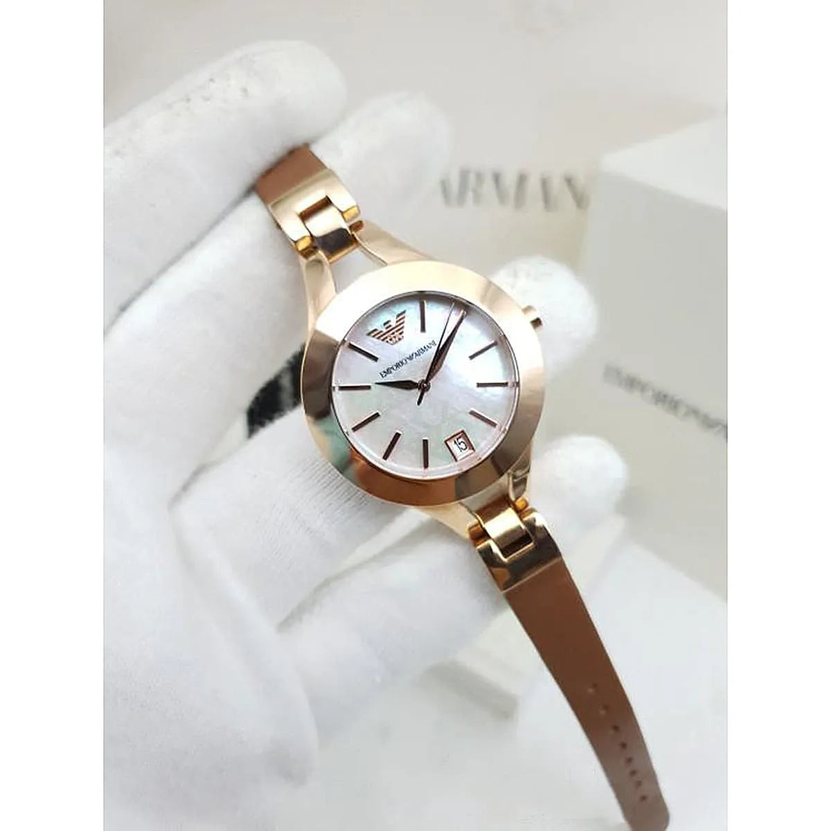 Emporio Armani Chiara Rose Gold Women's Watch - AR7430