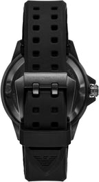 Emporio Armani Sea Explorer Automatic Black Silicone Men's Watch - AR60085