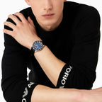Emporio Armani Silver and Blue Men's Watch - AR11516