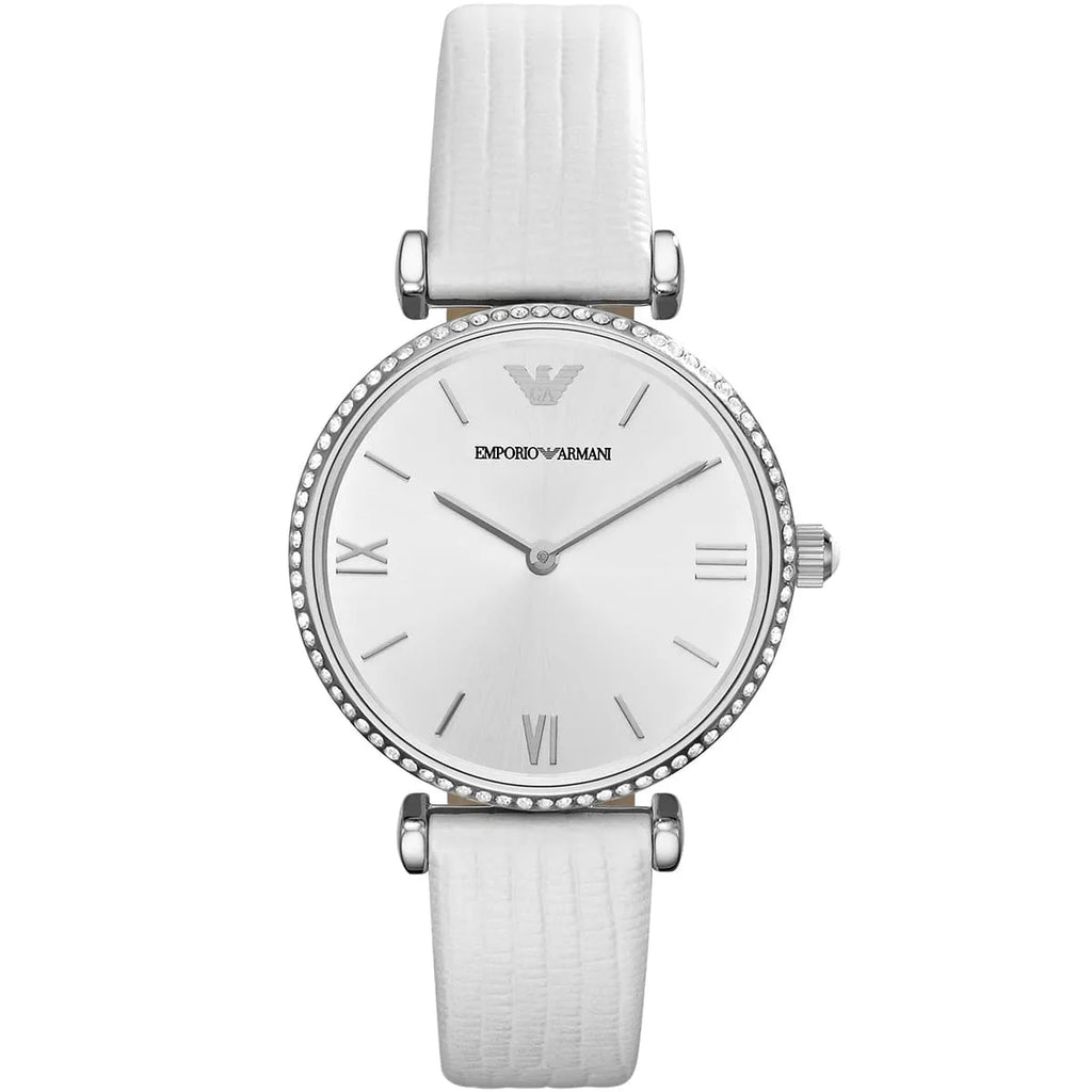 Emporio Armani Gianni T-Bar Silver Women's Watch - AR1680