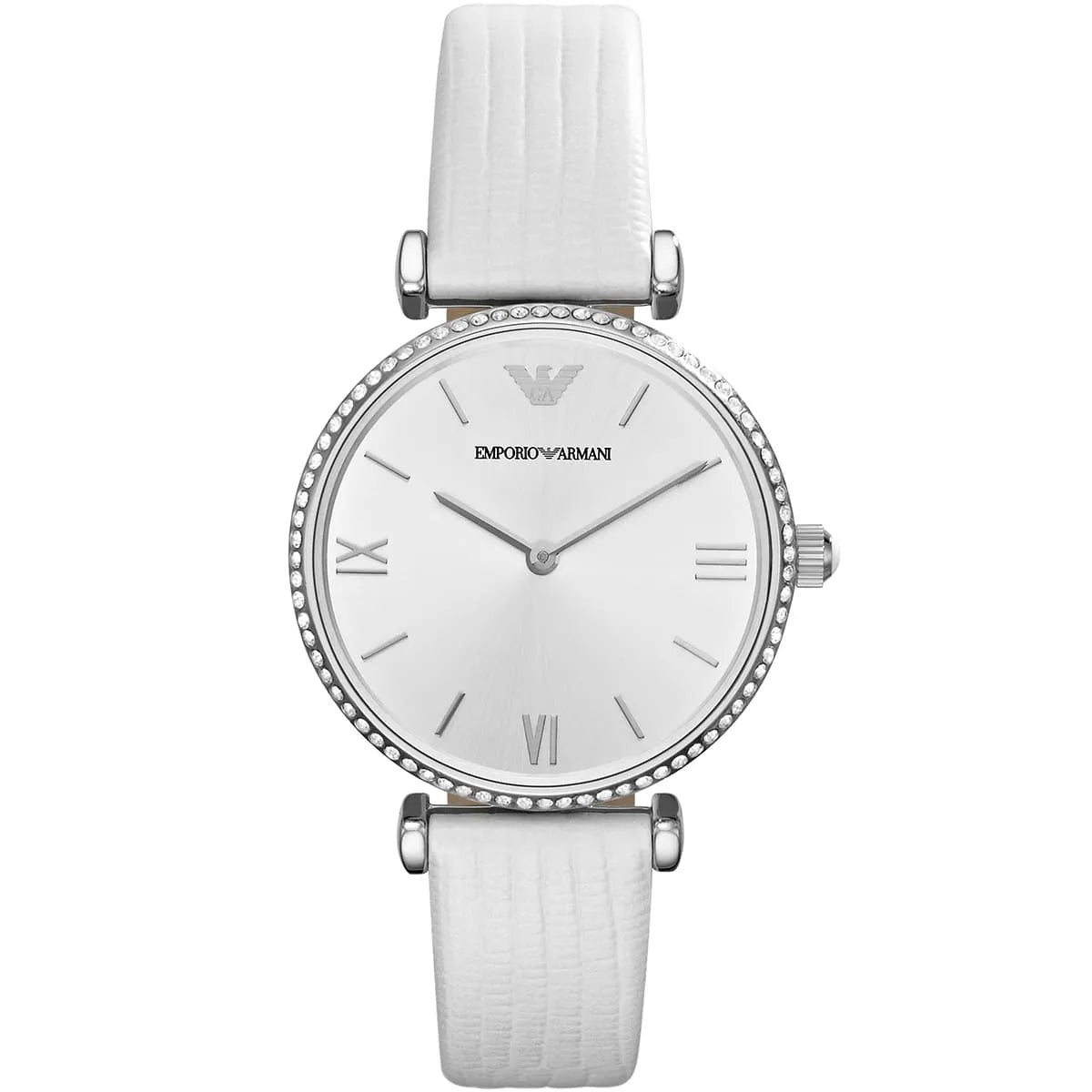 Emporio Armani Gianni T-Bar Silver Women's Watch - AR1680 Hoofdafbeelding