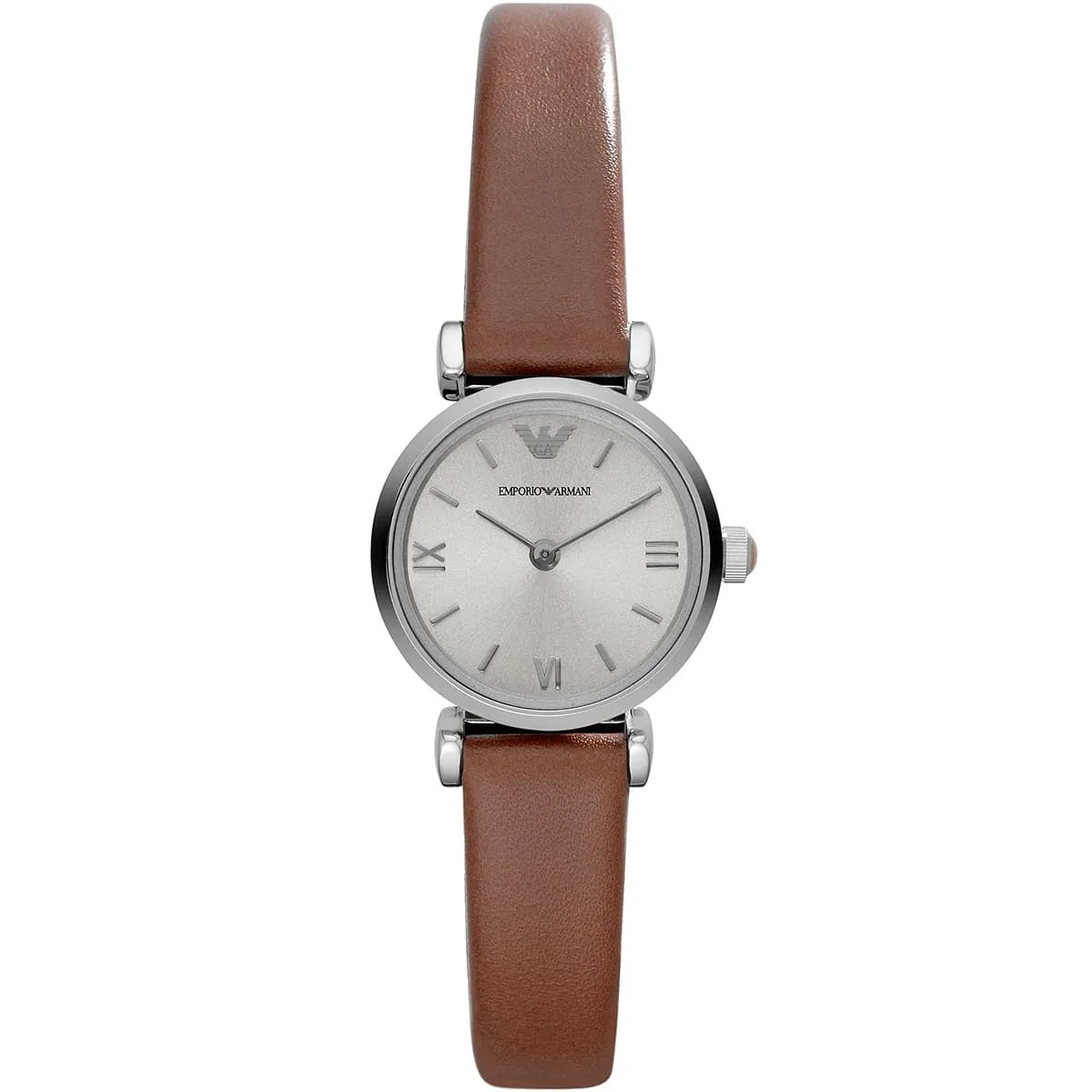 Emporio Armani Gianni T-Bar Mini Silver Women's Watch - AR1685 Hoofdafbeelding