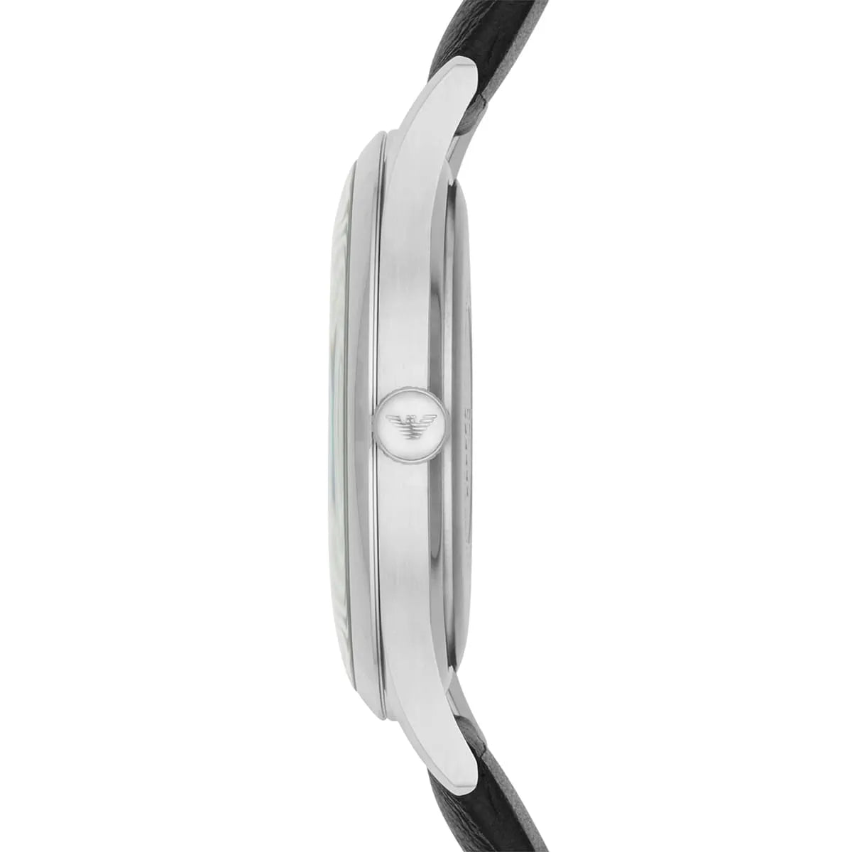Emporio Armani Lambda Black Genuine Leather Men's Watch - AR11020