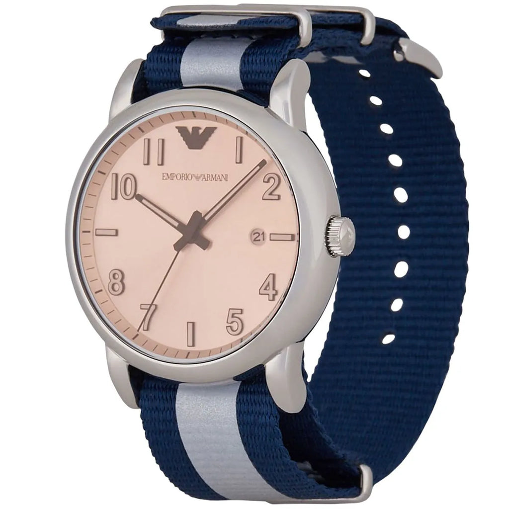 Emporio Armani Luigi Analog Blue and Grey Strap Men's Watch - AR11212 Secondary image