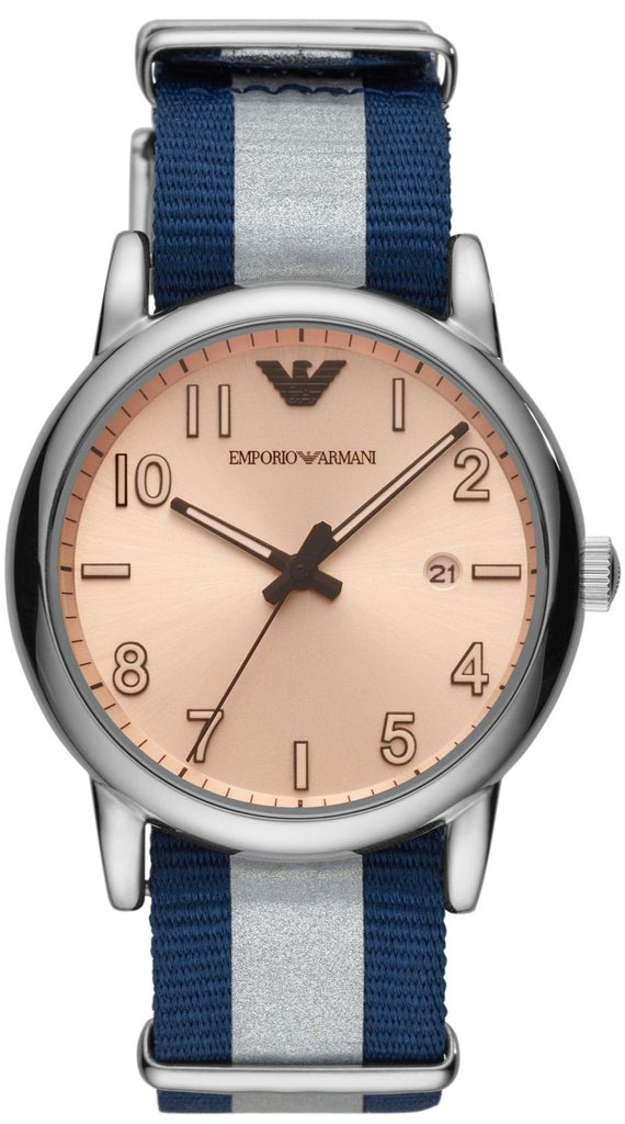 Emporio Armani Luigi Analog Blue and Grey Strap Men's Watch - AR11212 Main image