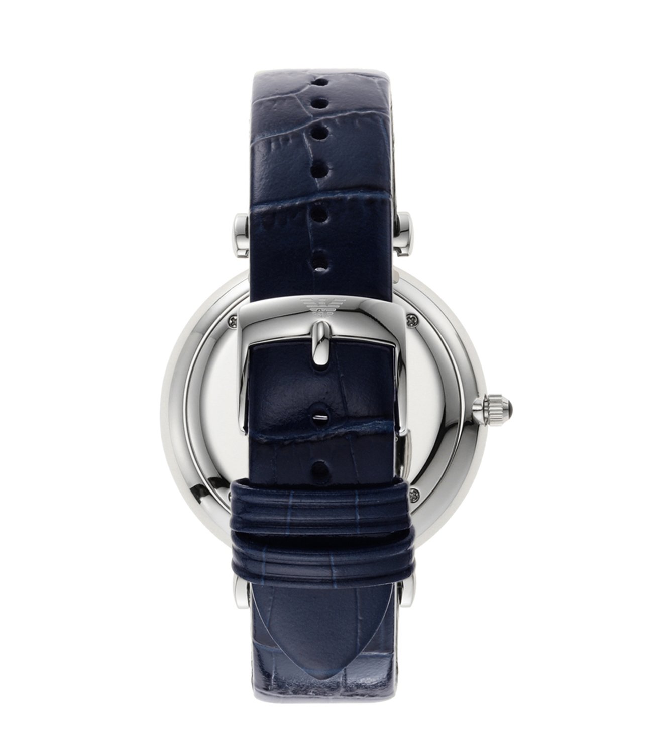 Emporio Armani Gianni T-Bar Navy Blue Genuine Leather Men's Watch - AR11300 Secondary image