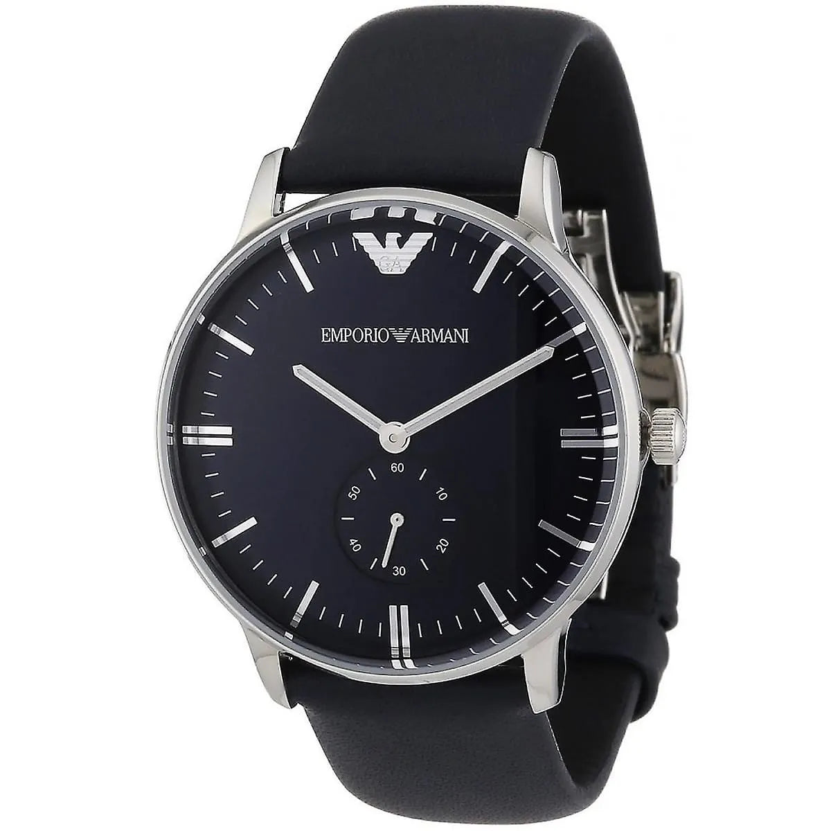 Emporio Armani Classic Blue Genuine Leather Men's Watch - AR1647 Secondary image